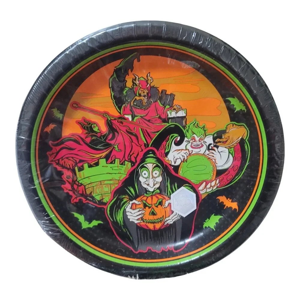 Disney Villains Party Set for 18 Haunted Halloween Decoration Tablecover Napkins